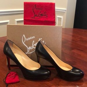 New Simple Pump 100 KID Christian LouBoutin black